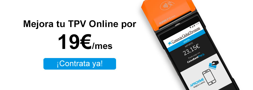 Sunmi P2 Pro en banner de comercia global payments